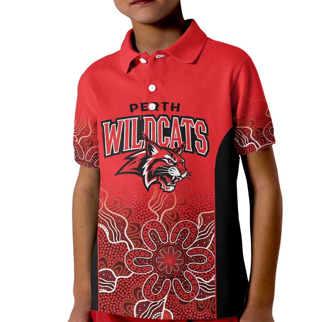 Basketball Custom Perth Kid Polo Shirt Simple Australian Dot Art - Aussie Hoodie