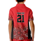 Basketball Custom Perth Kid Polo Shirt Simple Australian Dot Art - Aussie Hoodie