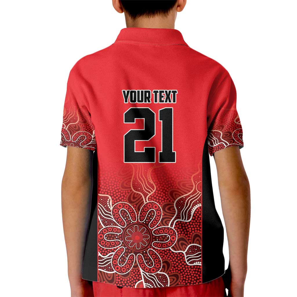 Basketball Custom Perth Kid Polo Shirt Simple Australian Dot Art - Aussie Hoodie