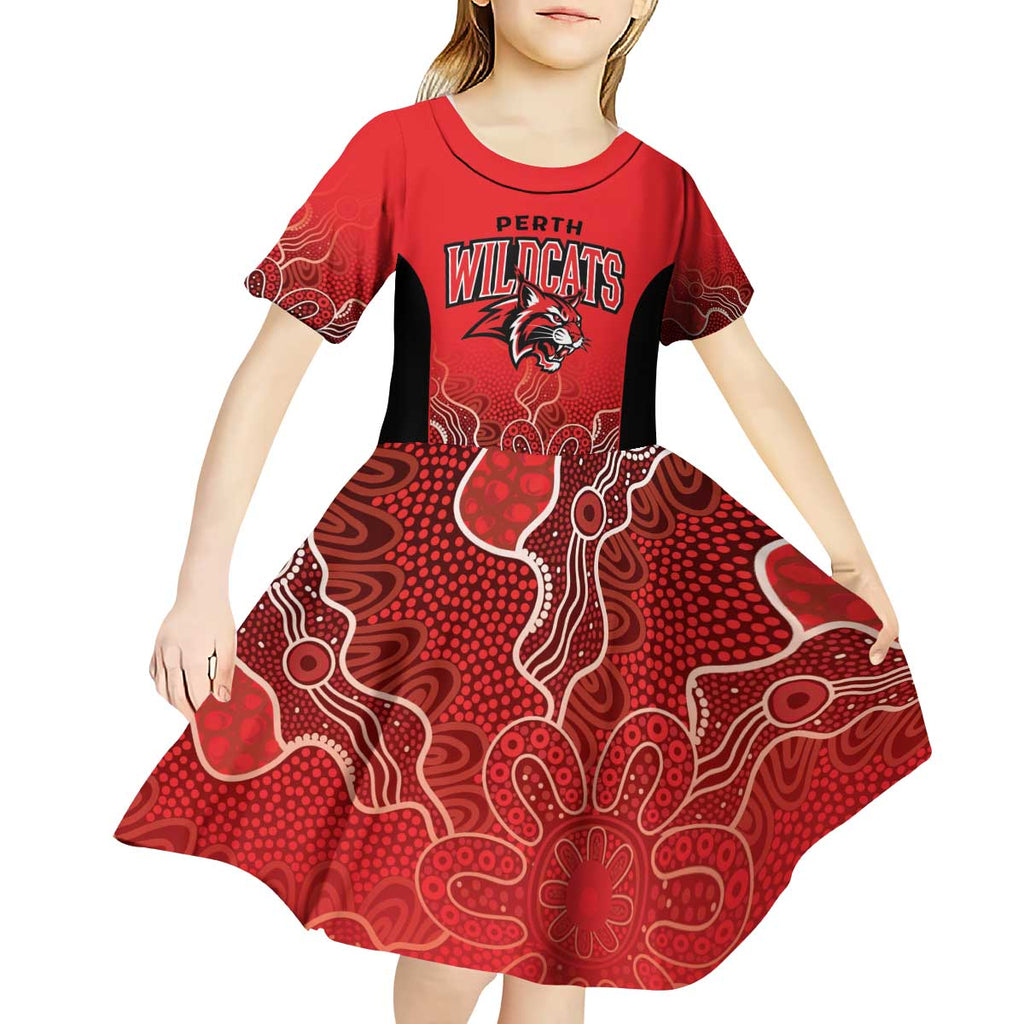 Basketball Custom Perth Kid Short Sleeve Dress Simple Australian Dot Art - Aussie Hoodie
