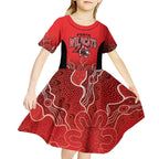 Basketball Custom Perth Kid Short Sleeve Dress Simple Australian Dot Art - Aussie Hoodie