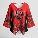 Basketball Custom Perth Kimono Sleeve Blouse Simple Australian Dot Art - Aussie Hoodie