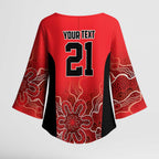 Basketball Custom Perth Kimono Sleeve Blouse Simple Australian Dot Art - Aussie Hoodie