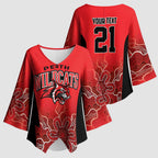 Basketball Custom Perth Kimono Sleeve Blouse Simple Australian Dot Art - Aussie Hoodie