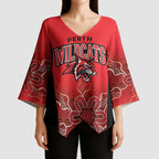 Basketball Custom Perth Kimono Sleeve Blouse Simple Australian Dot Art - Aussie Hoodie
