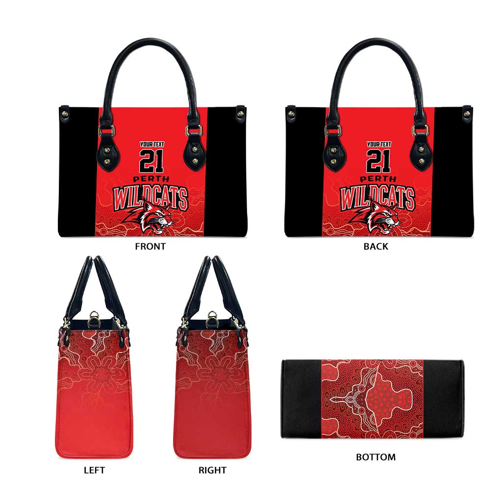 Basketball Custom Perth Leather Bag Simple Australian Dot Art - Aussie Hoodie