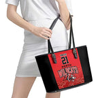 Basketball Custom Perth Leather Tote Bag Simple Australian Dot Art - Aussie Hoodie