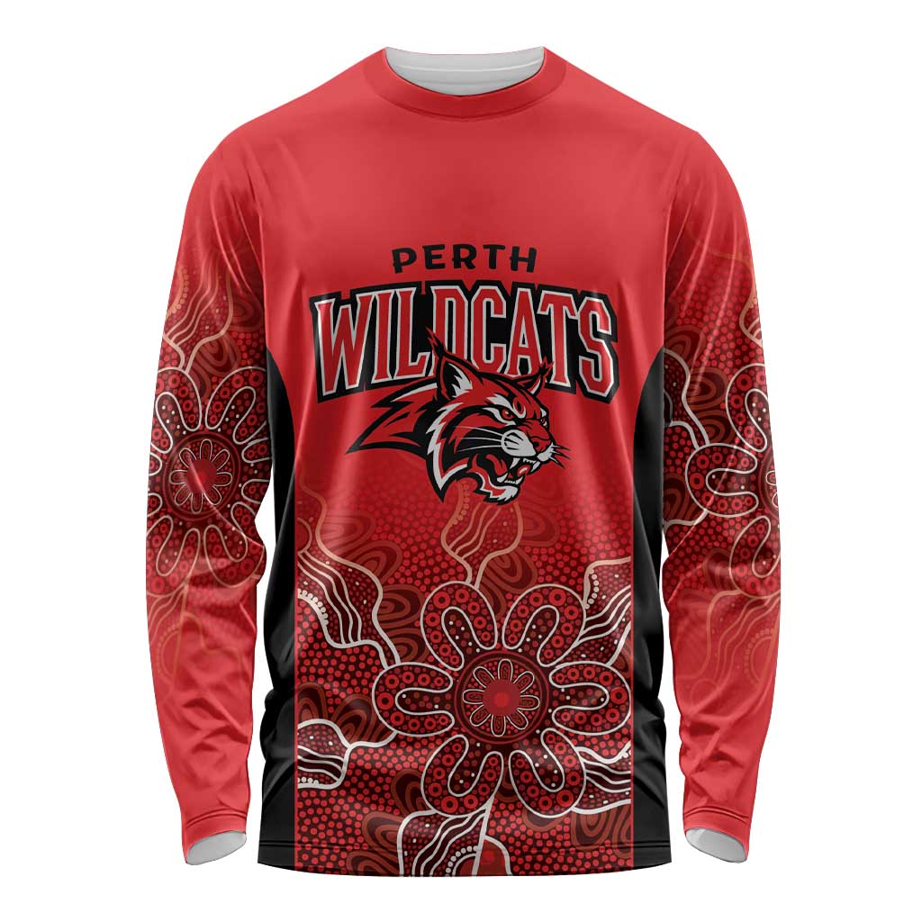 Basketball Custom Perth Long Sleeve Shirt Simple Australian Dot Art - Aussie Hoodie