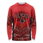 Basketball Custom Perth Long Sleeve Shirt Simple Australian Dot Art - Aussie Hoodie