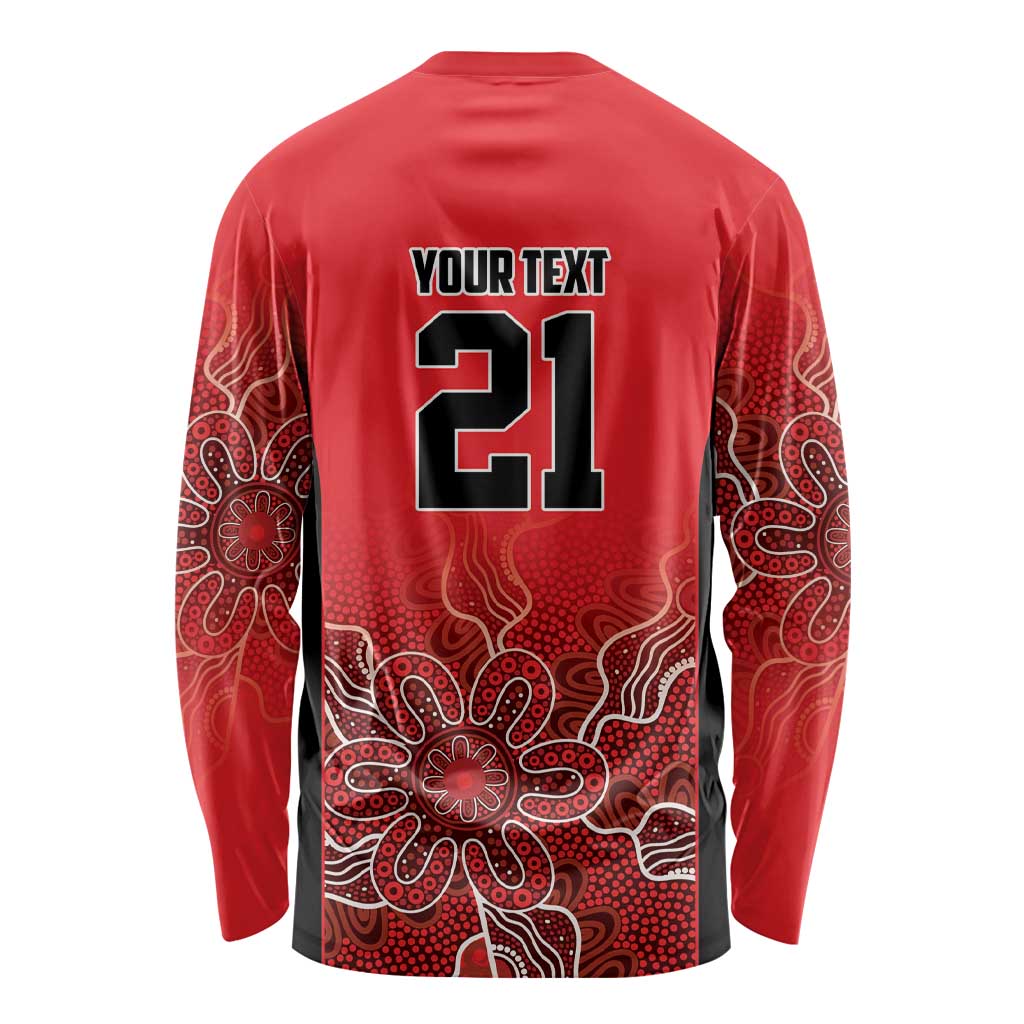 Basketball Custom Perth Long Sleeve Shirt Simple Australian Dot Art - Aussie Hoodie
