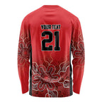 Basketball Custom Perth Long Sleeve Shirt Simple Australian Dot Art - Aussie Hoodie