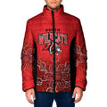 Basketball Custom Perth Padded Jacket Simple Australian Dot Art - Aussie Hoodie