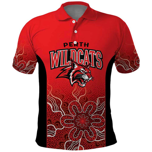 Basketball Custom Perth Polo Shirt Simple Australian Dot Art - Aussie Hoodie
