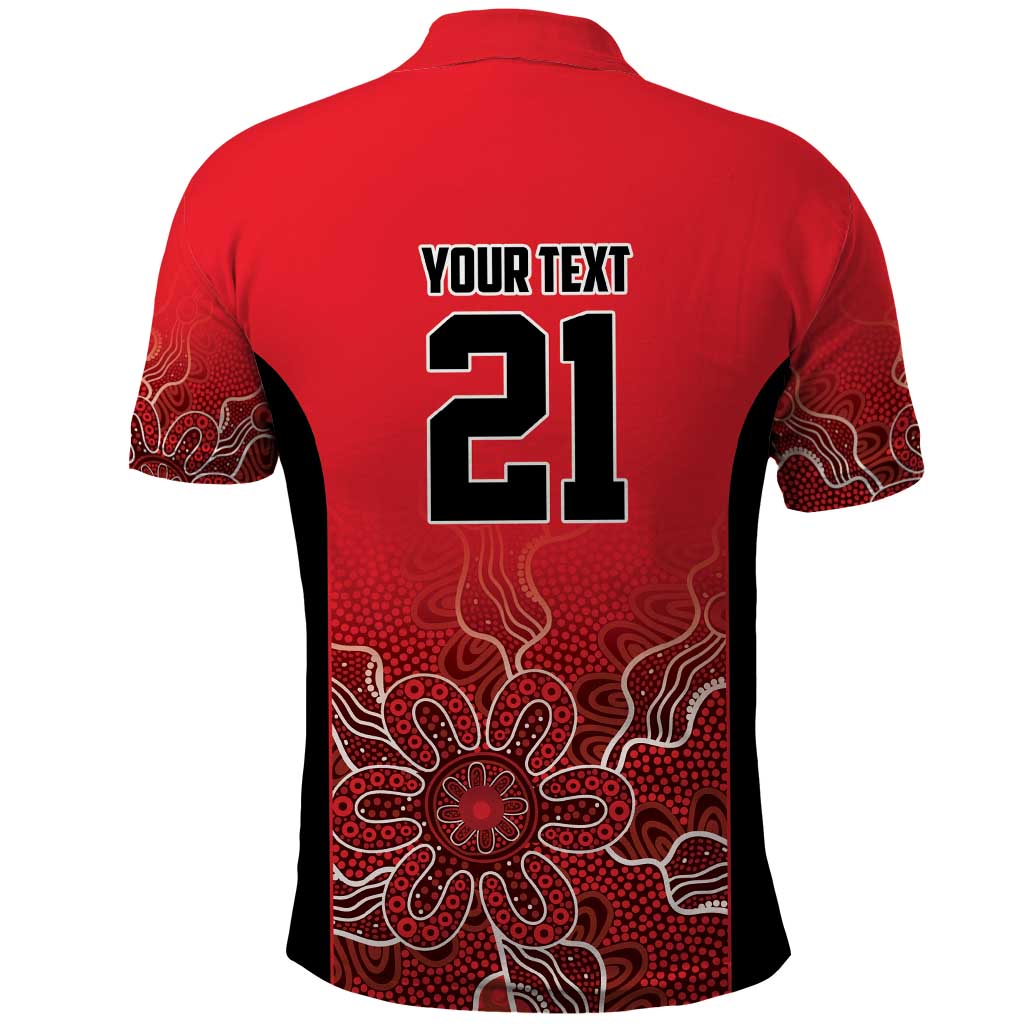 Basketball Custom Perth Polo Shirt Simple Australian Dot Art - Aussie Hoodie