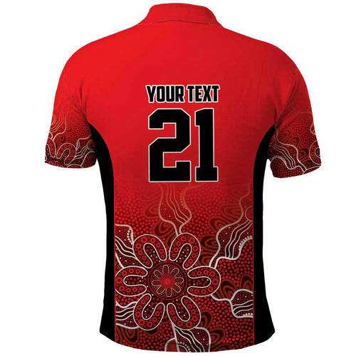 Basketball Custom Perth Polo Shirt Simple Australian Dot Art - Aussie Hoodie