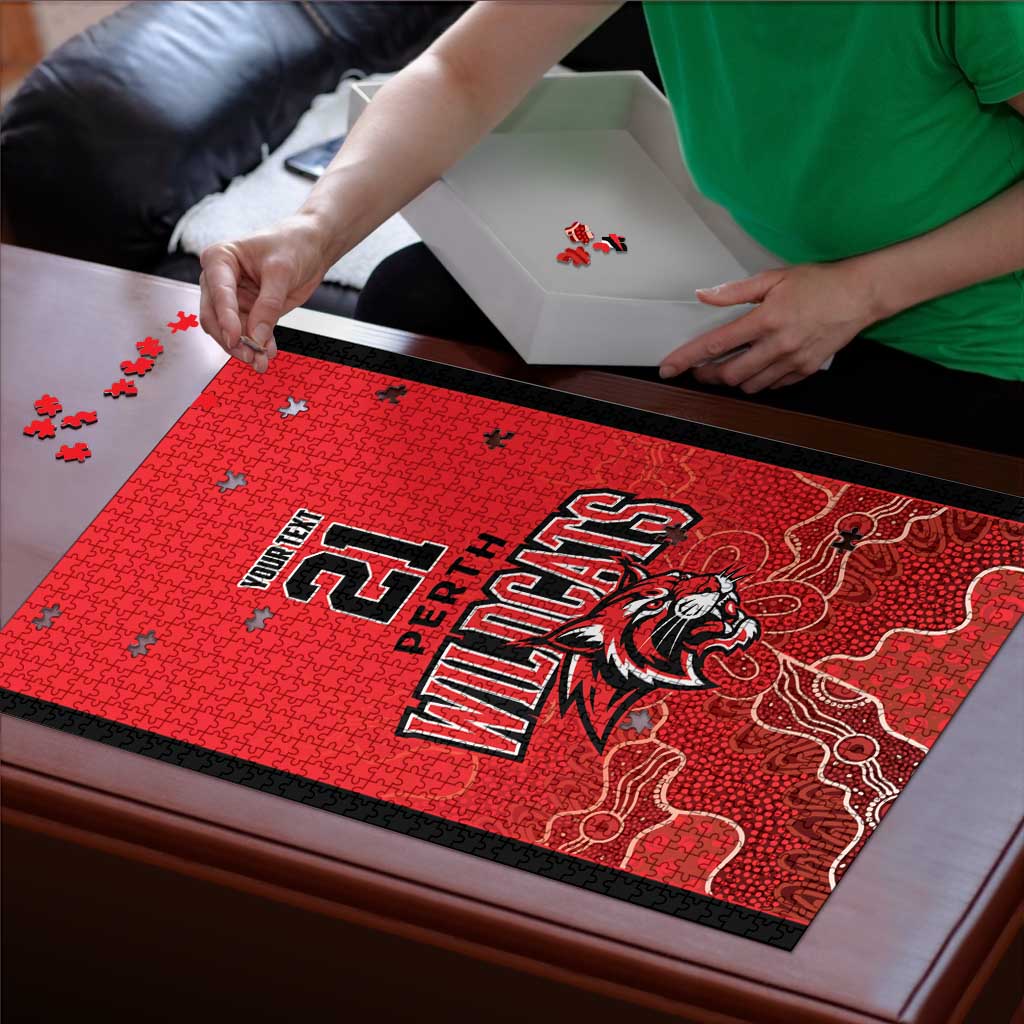 Basketball Custom Perth Puzzle Simple Australian Dot Art LT9