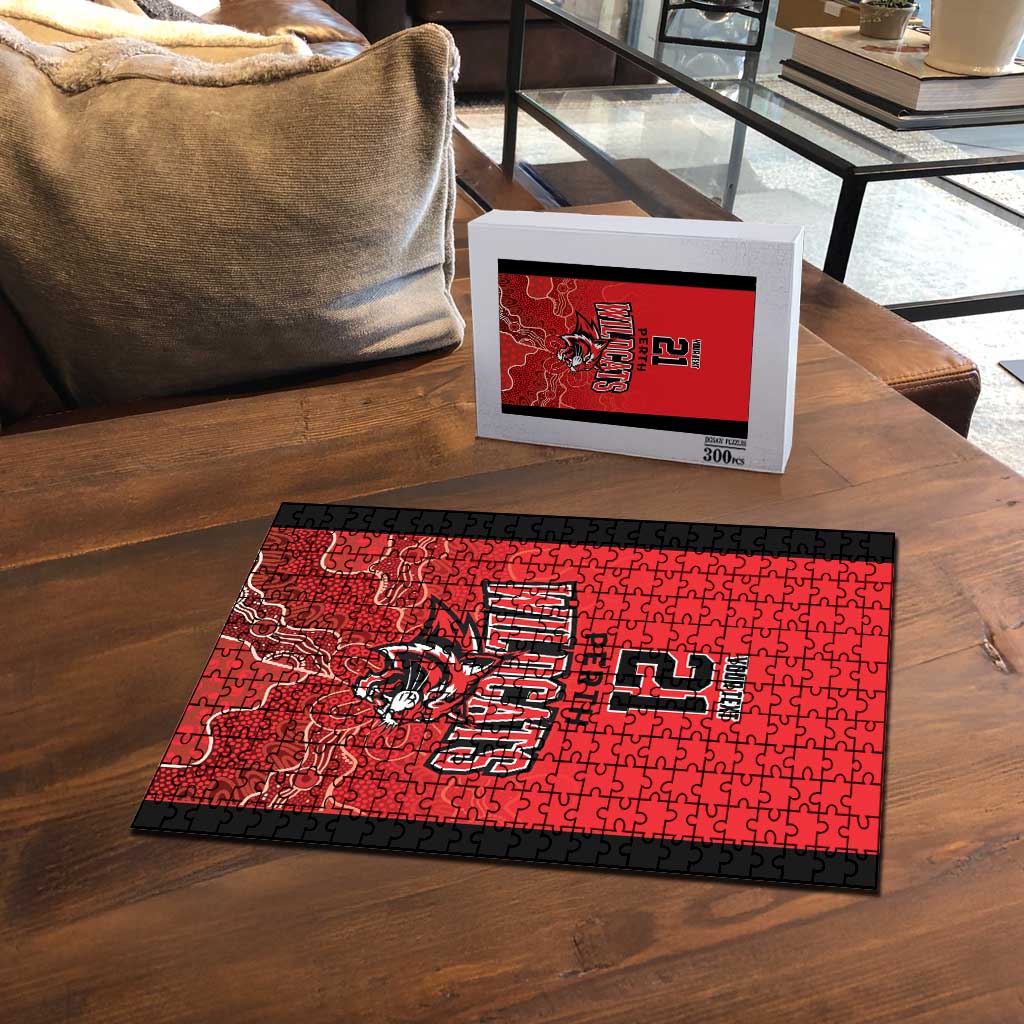 Basketball Custom Perth Puzzle Simple Australian Dot Art LT9