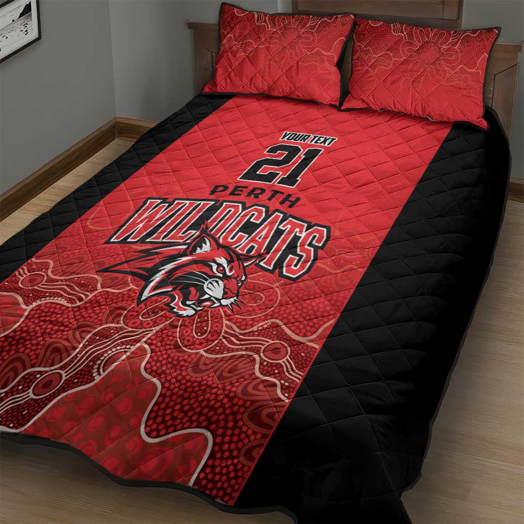 Basketball Custom Perth Quilt Bed Set Simple Australian Dot Art - Aussie Hoodie