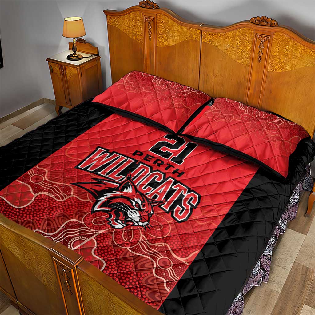 Basketball Custom Perth Quilt Bed Set Simple Australian Dot Art - Aussie Hoodie