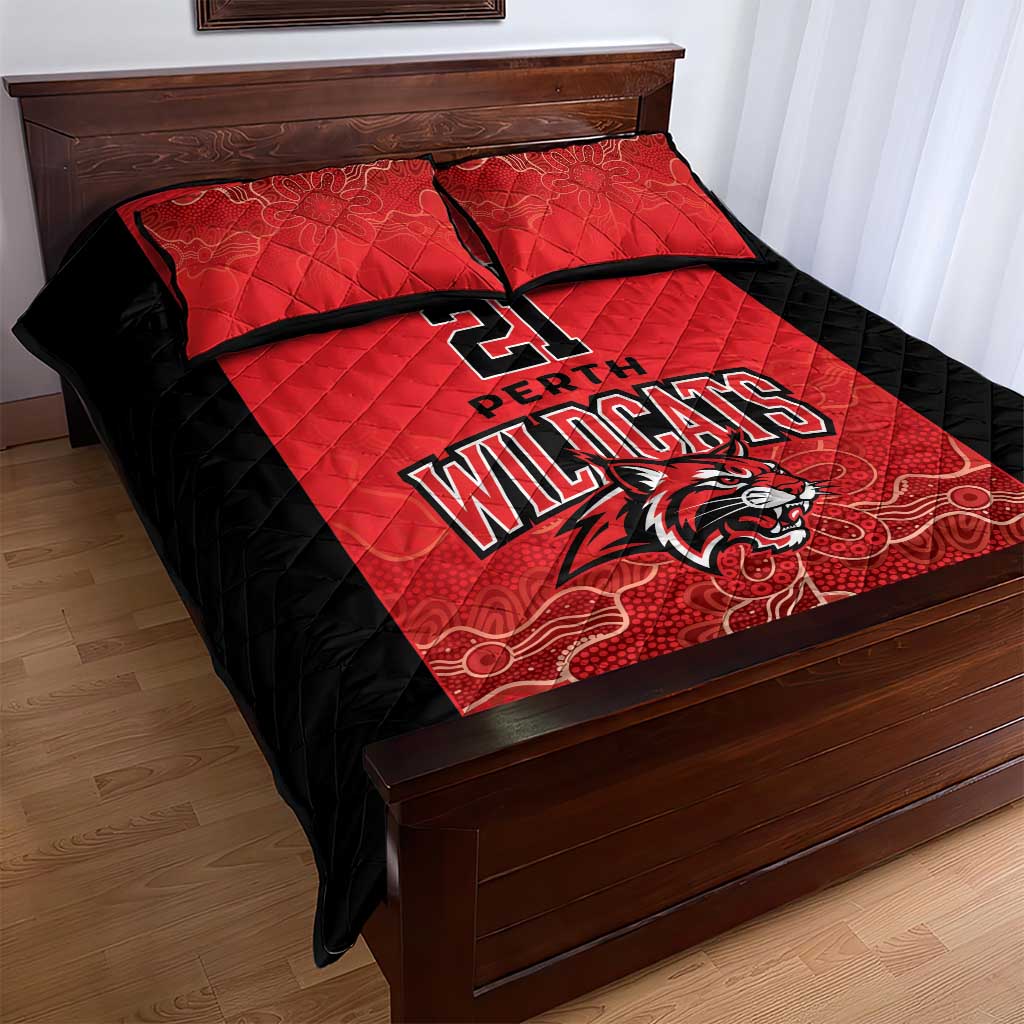Basketball Custom Perth Quilt Bed Set Simple Australian Dot Art - Aussie Hoodie