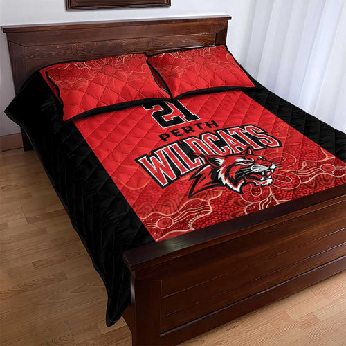Basketball Custom Perth Quilt Bed Set Simple Australian Dot Art - Aussie Hoodie