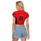 Basketball Custom Perth Raglan Cropped T Shirt Simple Australian Dot Art - Aussie Hoodie