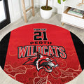 Basketball Custom Perth Round Carpet Simple Australian Dot Art - Aussie Hoodie