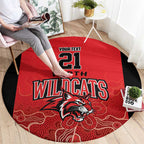 Basketball Custom Perth Round Carpet Simple Australian Dot Art - Aussie Hoodie