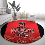 Basketball Custom Perth Round Carpet Simple Australian Dot Art - Aussie Hoodie