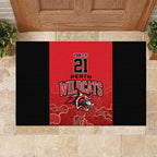 Basketball Custom Perth Rubber Doormat Simple Australian Dot Art - Aussie Hoodie