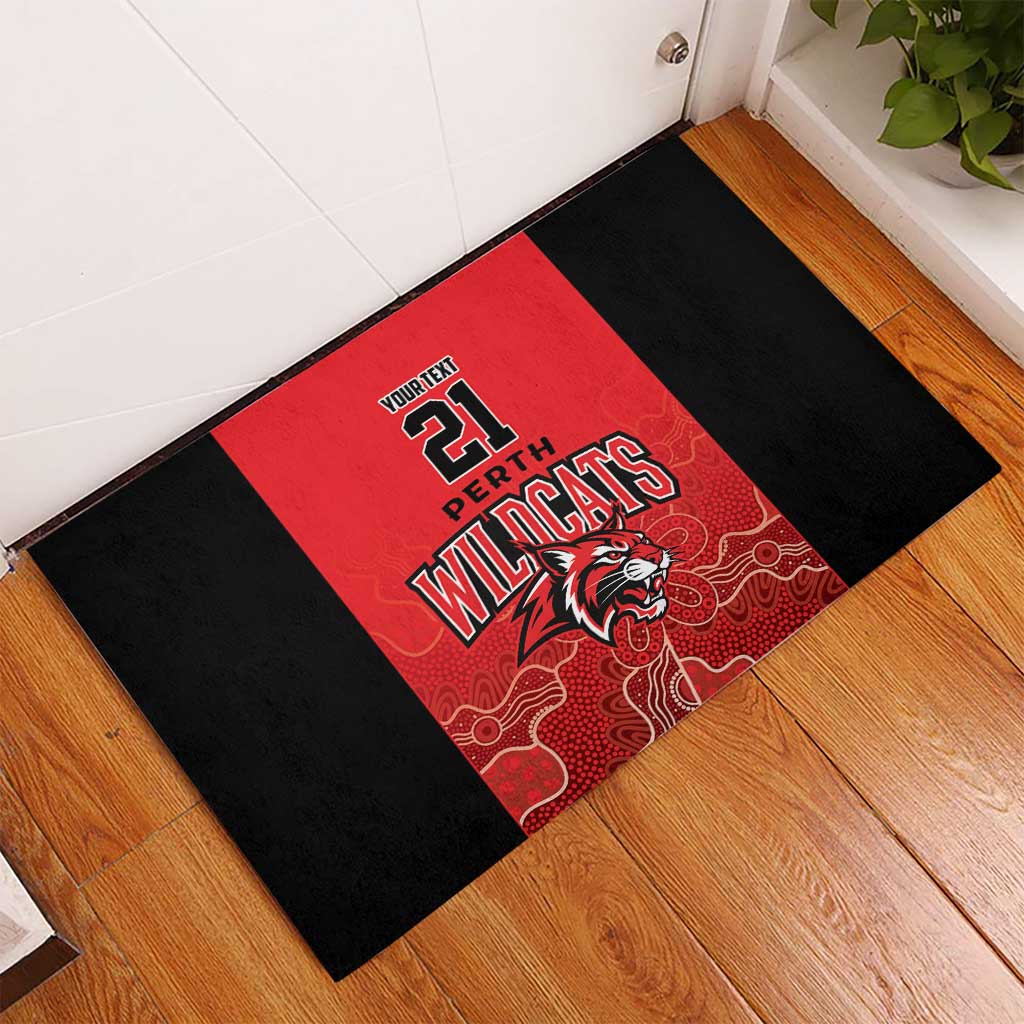 Basketball Custom Perth Rubber Doormat Simple Australian Dot Art - Aussie Hoodie