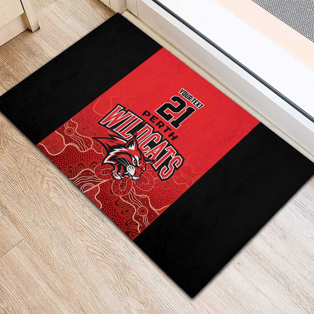 Basketball Custom Perth Rubber Doormat Simple Australian Dot Art - Aussie Hoodie