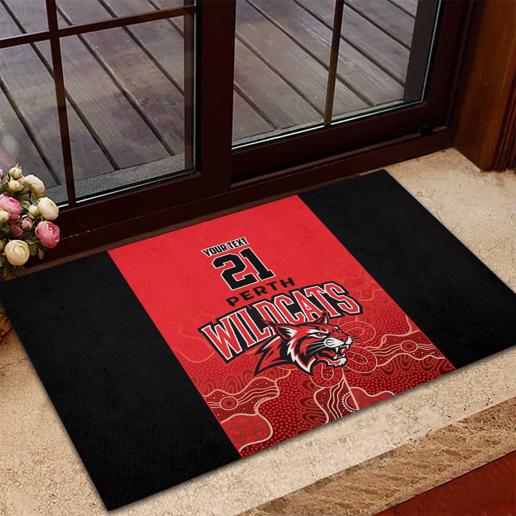 Basketball Custom Perth Rubber Doormat Simple Australian Dot Art - Aussie Hoodie