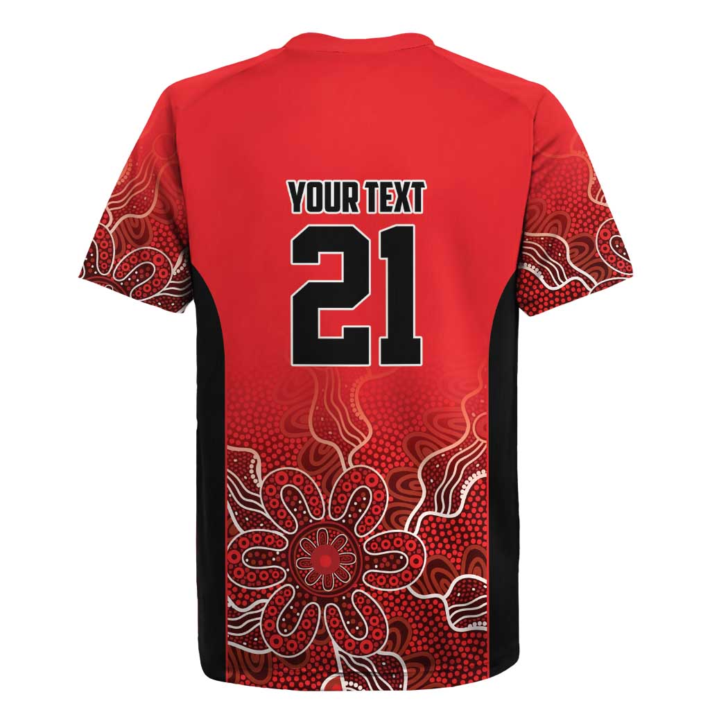 Basketball Custom Perth Rugby Jersey Simple Australian Dot Art - Aussie Hoodie