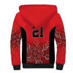 Basketball Custom Perth Sherpa Hoodie Simple Australian Dot Art - Aussie Hoodie