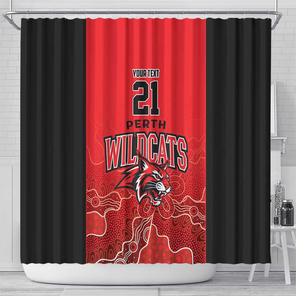 Basketball Custom Perth Shower Curtain Simple Australian Dot Art - Aussie Hoodie