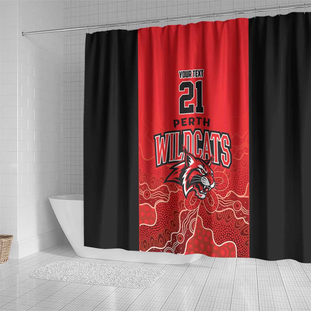 Basketball Custom Perth Shower Curtain Simple Australian Dot Art - Aussie Hoodie