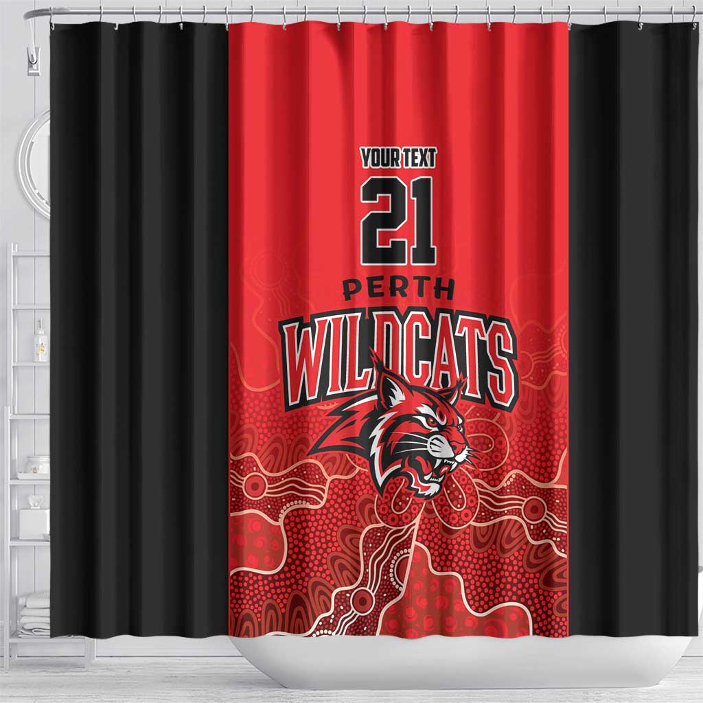 Basketball Custom Perth Shower Curtain Simple Australian Dot Art - Aussie Hoodie