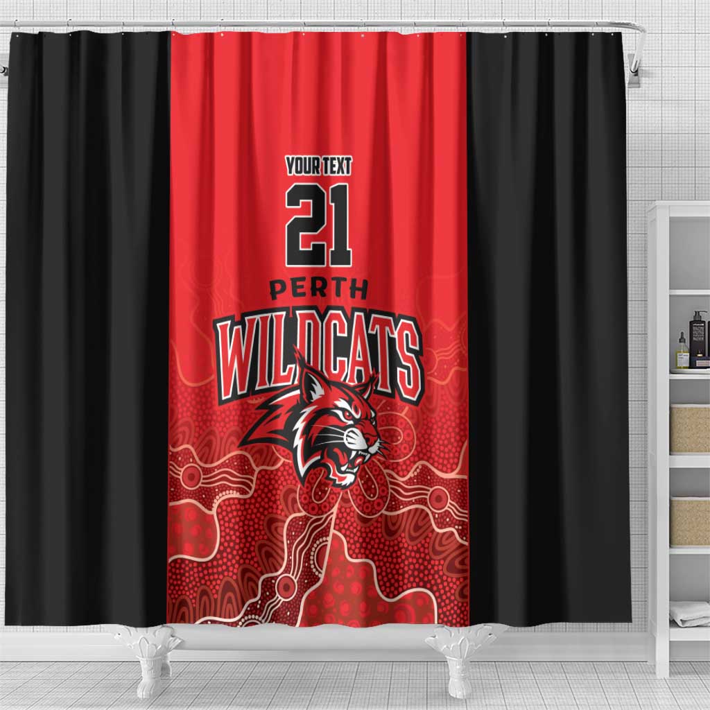 Basketball Custom Perth Shower Curtain Simple Australian Dot Art - Aussie Hoodie