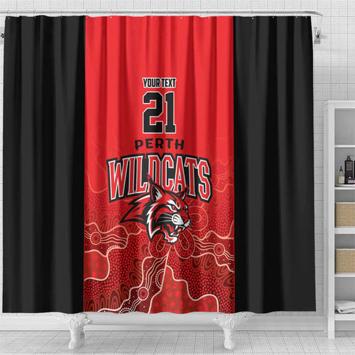 Basketball Custom Perth Shower Curtain Simple Australian Dot Art - Aussie Hoodie