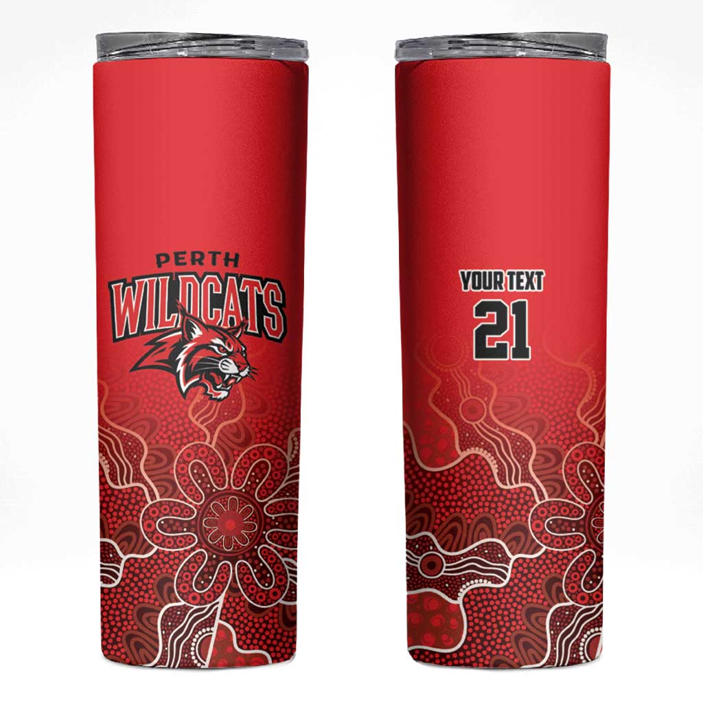 Basketball Custom Perth Skinny Tumbler Simple Australian Dot Art - Aussie Hoodie