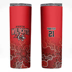 Basketball Custom Perth Skinny Tumbler Simple Australian Dot Art - Aussie Hoodie