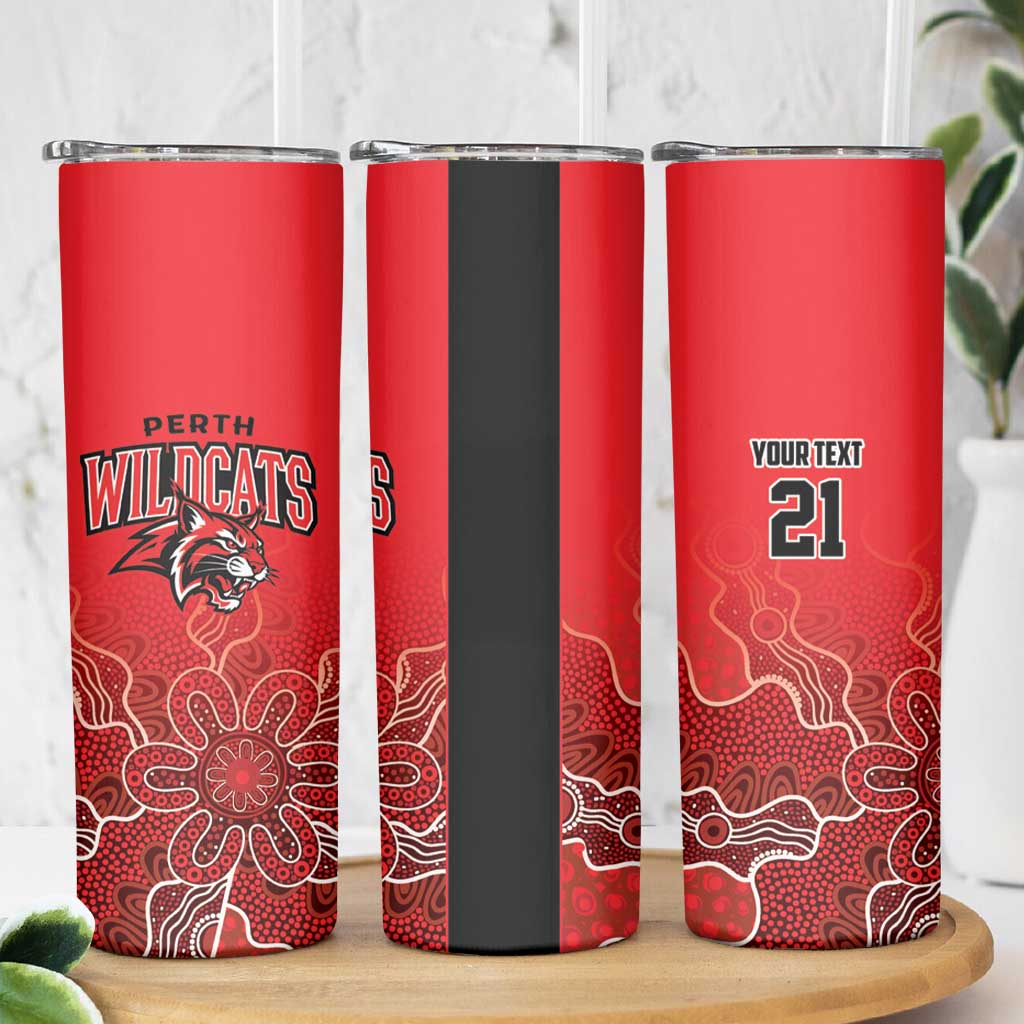 Basketball Custom Perth Skinny Tumbler Simple Australian Dot Art - Aussie Hoodie