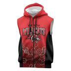 Basketball Custom Perth Sleeveless Zip Hoodie Simple Australian Dot Art LT9