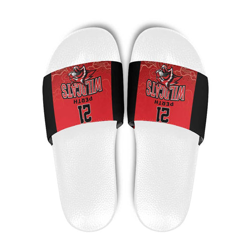 Basketball Custom Perth Slide Sandals Simple Australian Dot Art - Aussie Hoodie