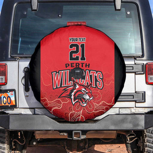 Basketball Custom Perth Spare Tire Cover Simple Australian Dot Art - Aussie Hoodie