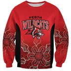 Basketball Custom Perth Sweatshirt Simple Australian Dot Art - Aussie Hoodie