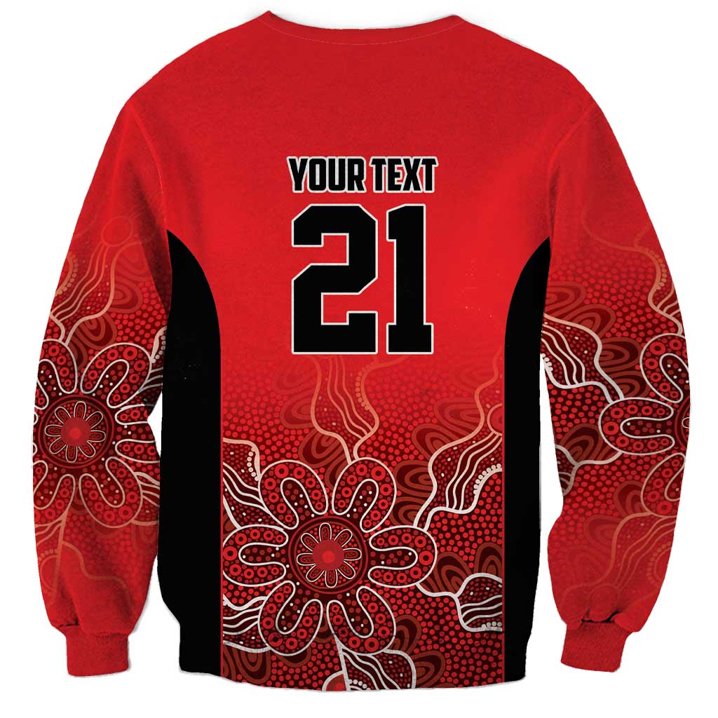 Basketball Custom Perth Sweatshirt Simple Australian Dot Art - Aussie Hoodie