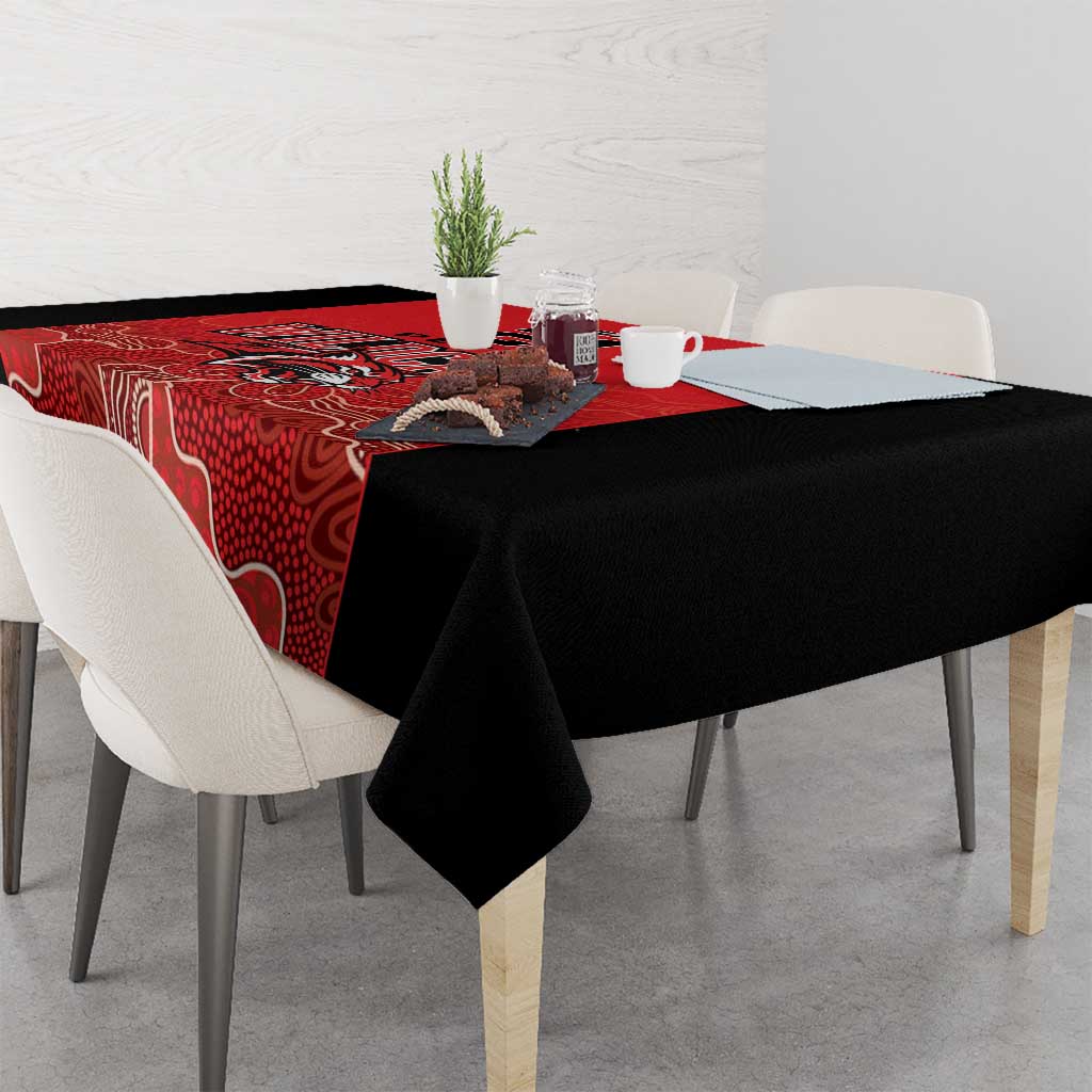 Basketball Custom Perth Tablecloth Simple Australian Dot Art - Aussie Hoodie