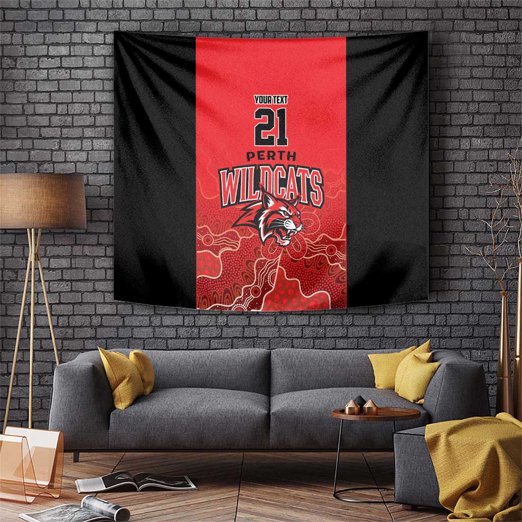 Basketball Custom Perth Tapestry Simple Australian Dot Art - Aussie Hoodie
